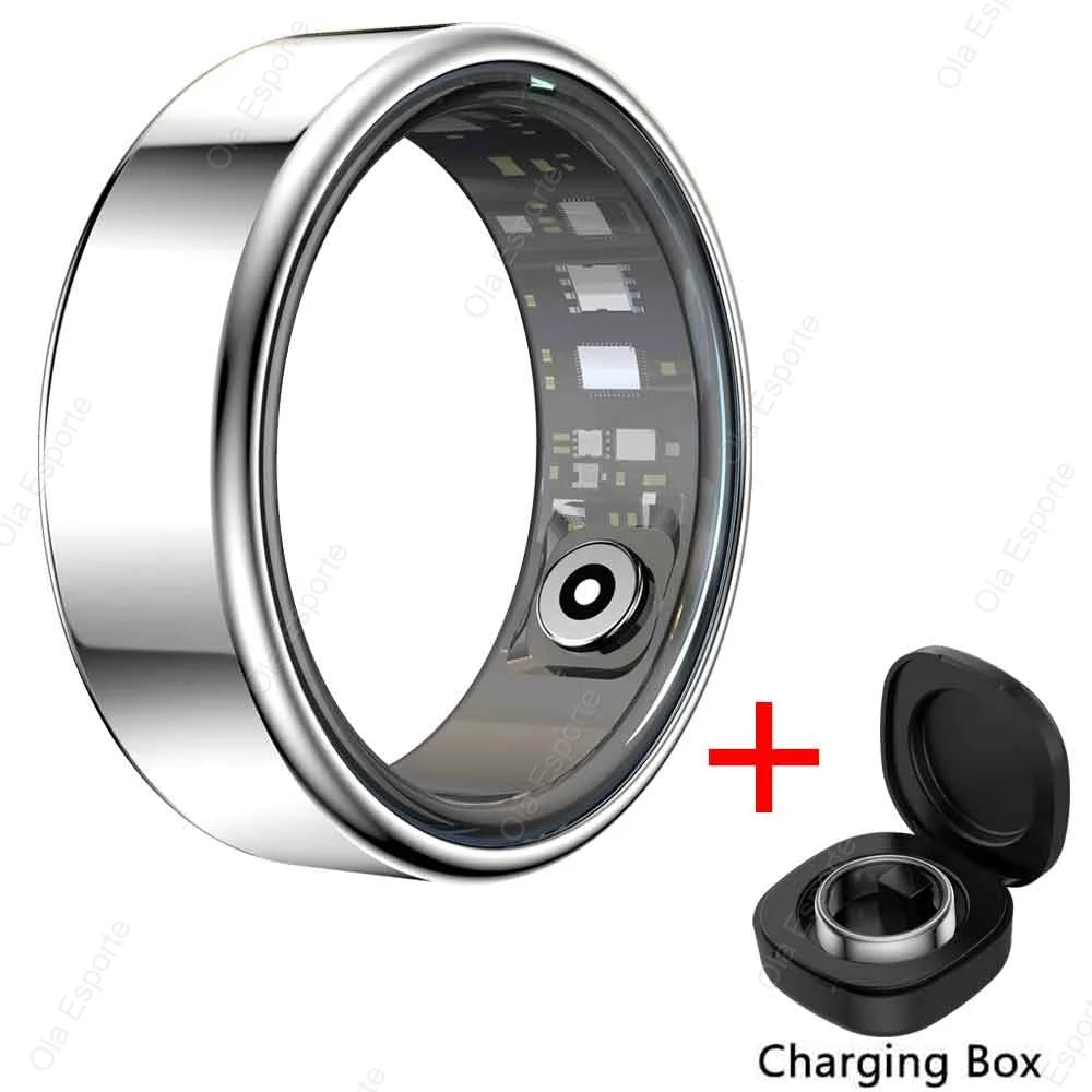 Titanium Smart Ring β Heart, Sleep & Fitness Tracker (IP68 Waterproof)