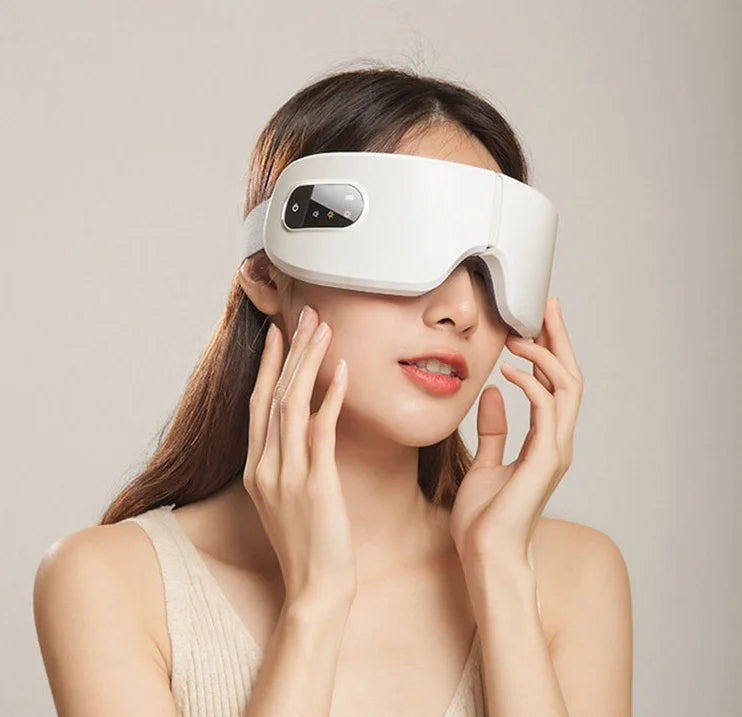 Rechargeable Smart Eye Massager | Heat & Vibration Therapy
