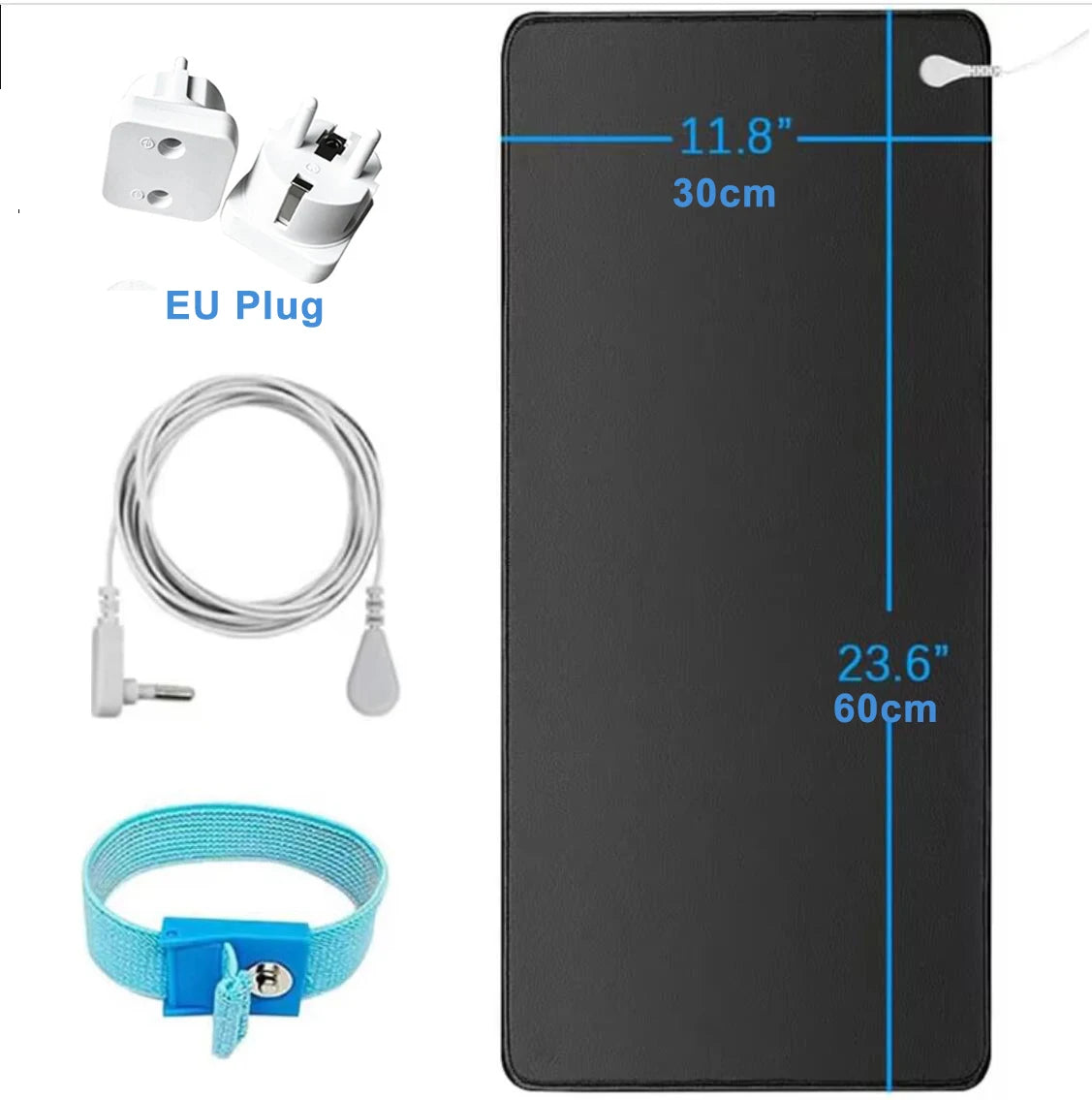 Earthing Therapy Mat + Wristband — Grounding for Sleep, Stress & Body Balance