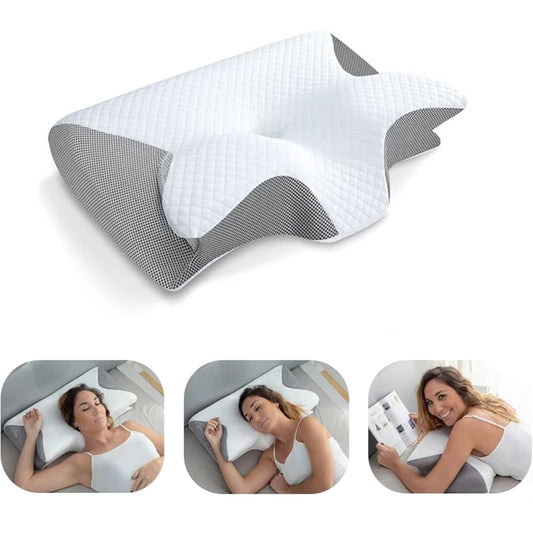 Ergonomic Memory Foam Cervical Pillow — Contoured Support for Ease & Neck Relief