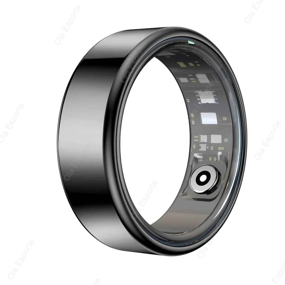 Titanium Smart Ring – Heart, Sleep & Fitness Tracker (IP68 Waterproof)