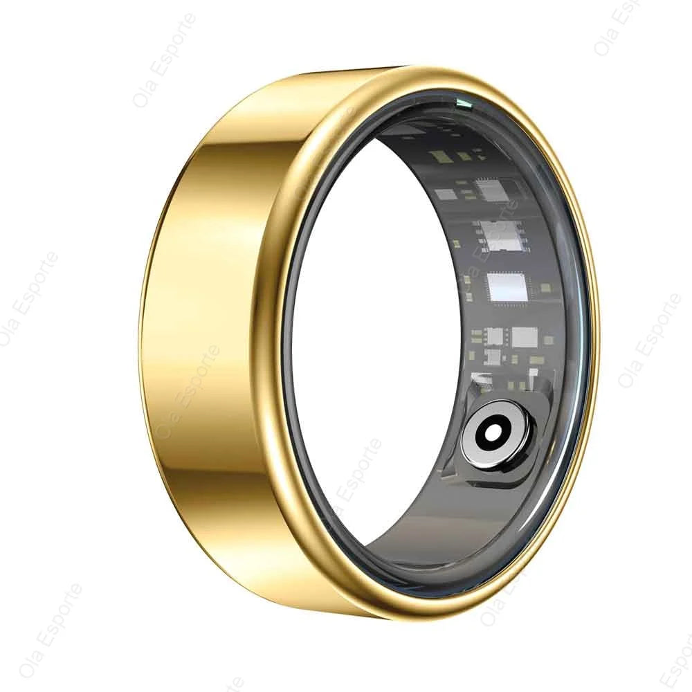 Titanium Smart Ring – Heart, Sleep & Fitness Tracker (IP68 Waterproof)