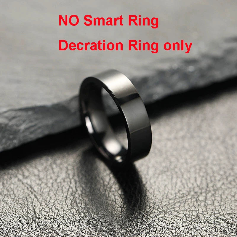 Titanium Smart Ring – Heart, Sleep & Fitness Tracker (IP68 Waterproof)