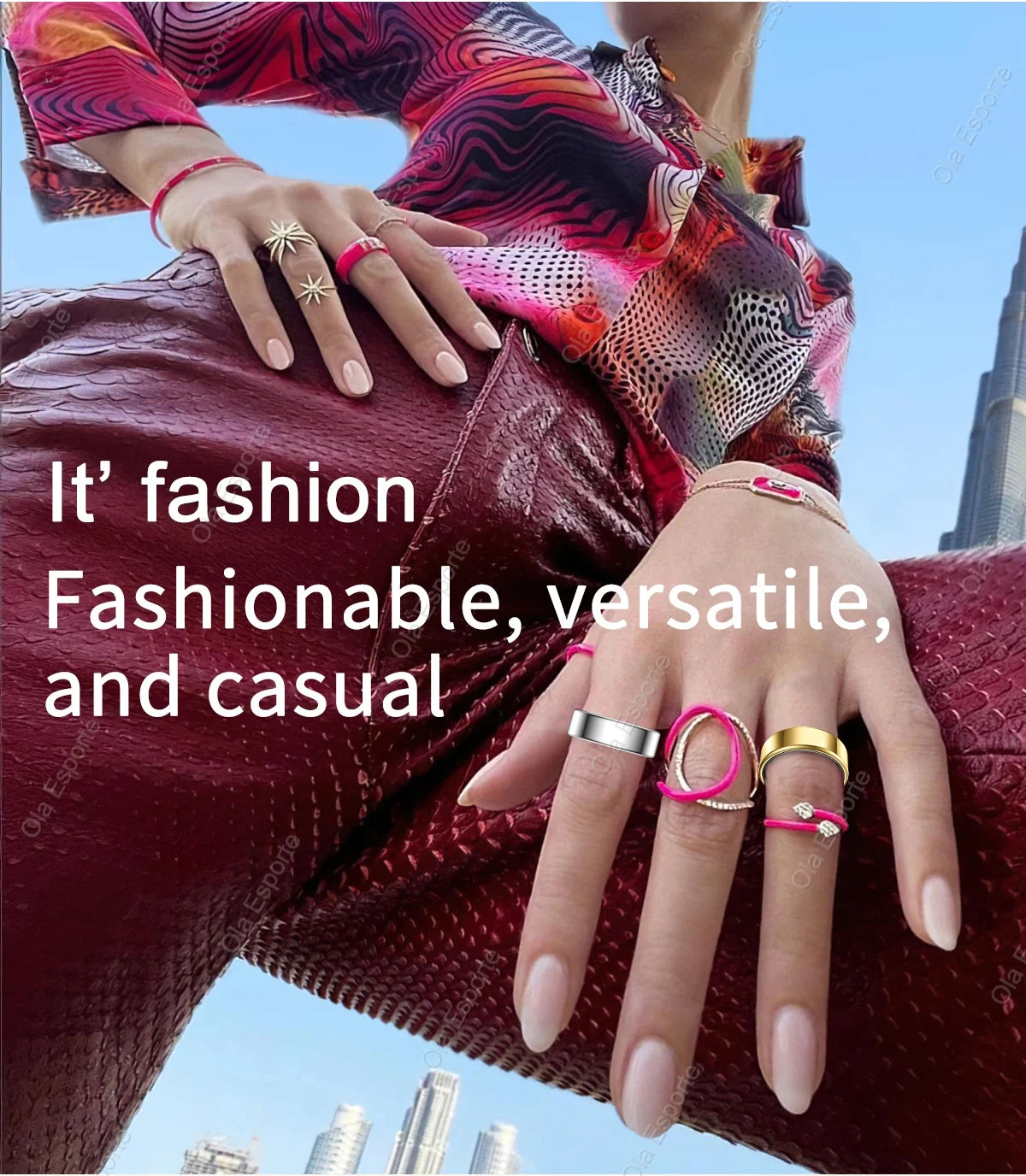 Titanium Smart Ring – Heart, Sleep & Fitness Tracker (IP68 Waterproof)