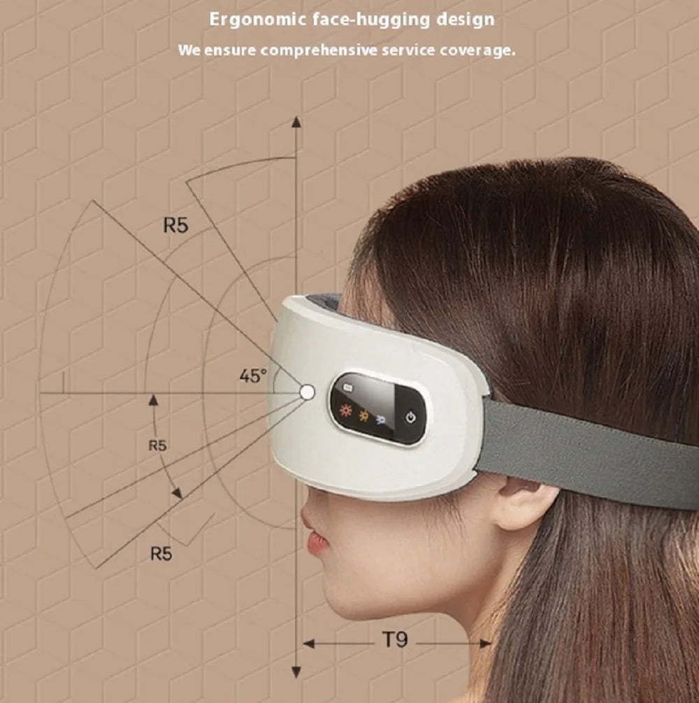 Rechargeable Smart Eye Massager | Heat & Vibration Therapy