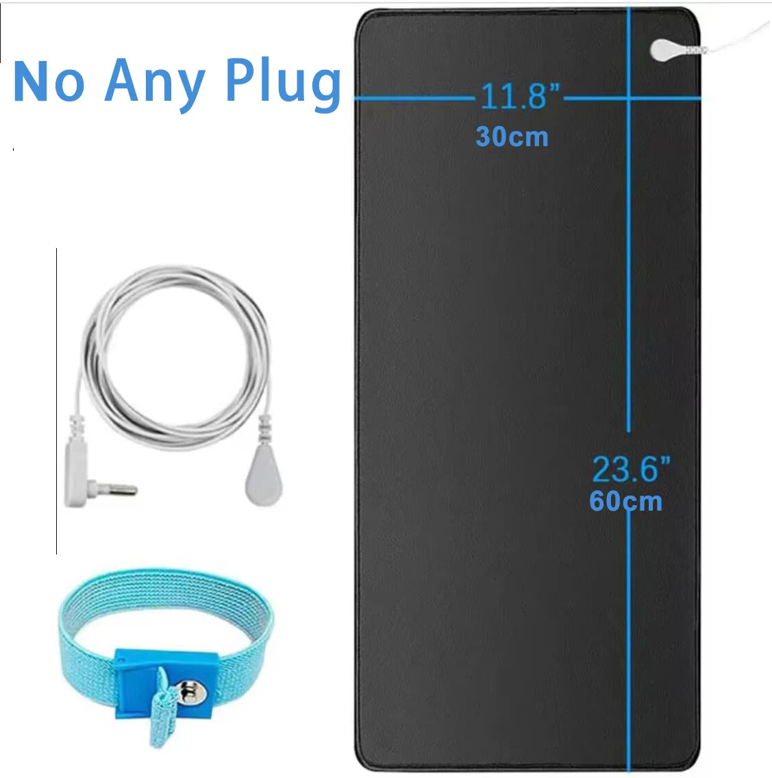 Earthing Therapy Mat + Wristband — Grounding for Sleep, Stress & Body Balance