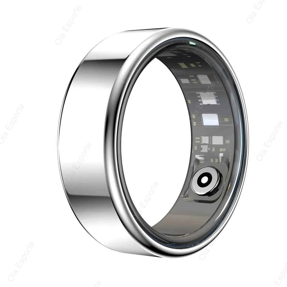 Titanium Smart Ring – Heart, Sleep & Fitness Tracker (IP68 Waterproof)