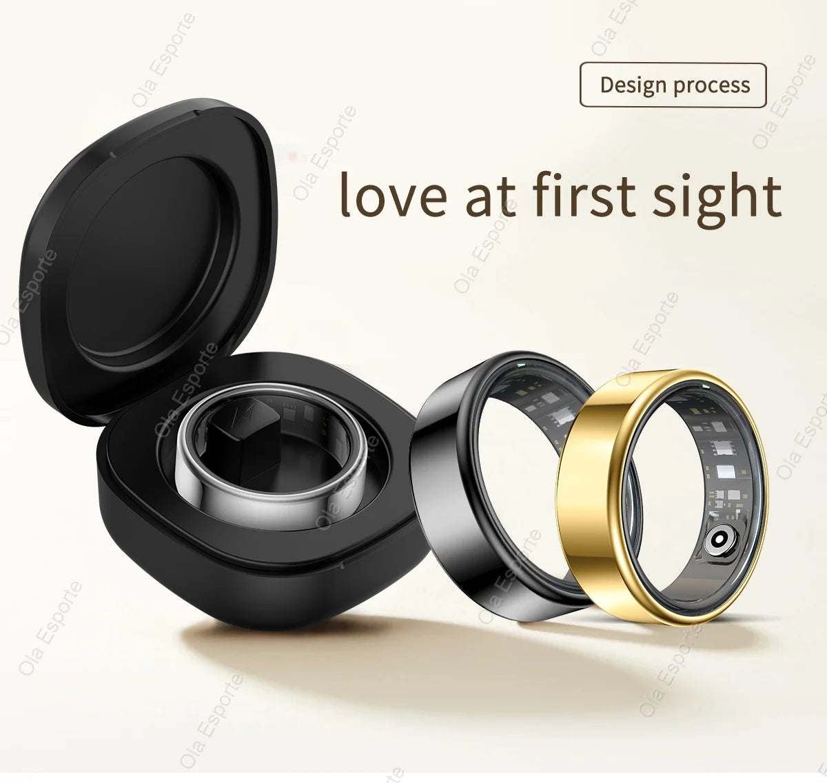 Titanium Smart Ring – Heart, Sleep & Fitness Tracker (IP68 Waterproof)