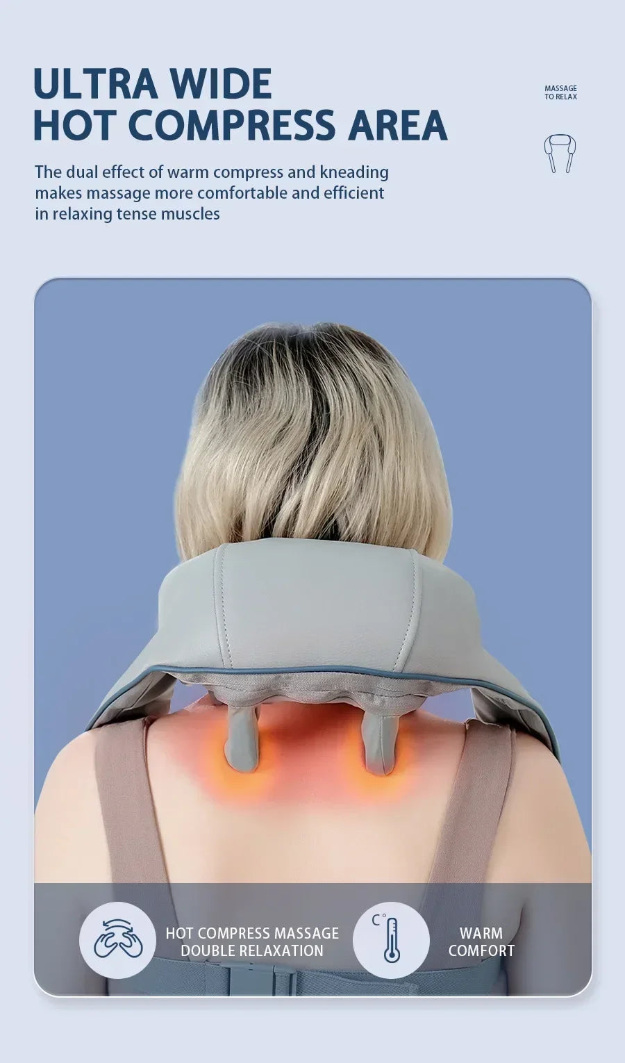 Heated Shiatsu Massage Shawl | Neck, Shoulder & Trapezius