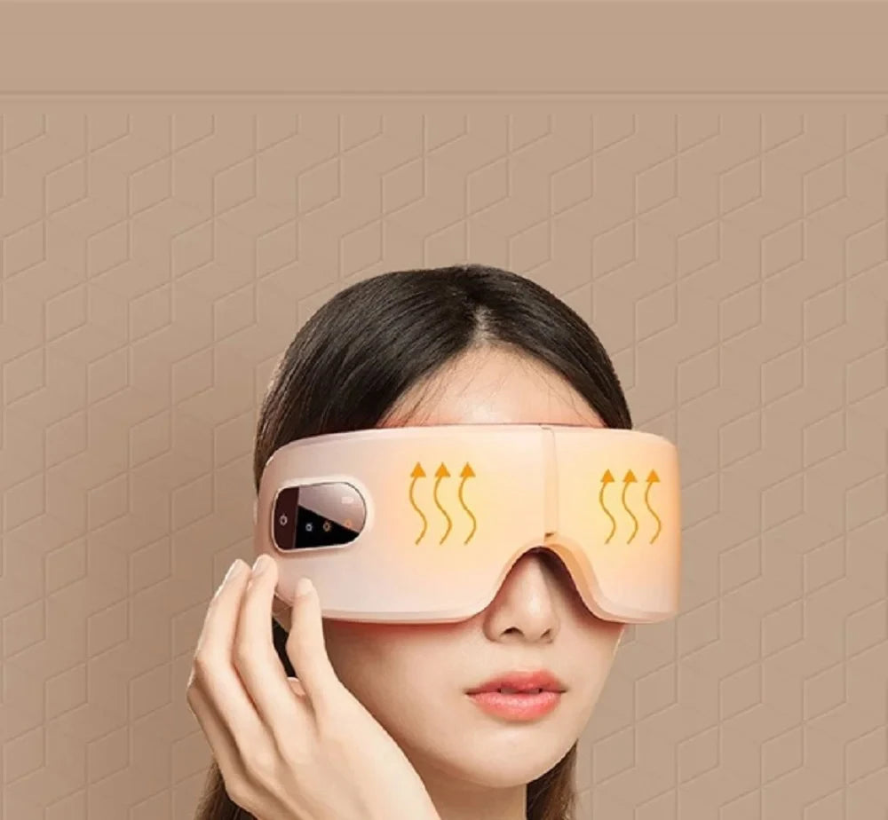 Rechargeable Smart Eye Massager | Heat & Vibration Therapy