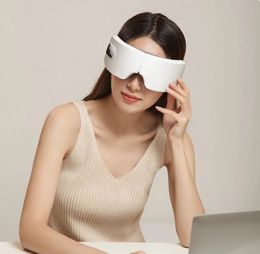 Rechargeable Smart Eye Massager | Heat & Vibration Therapy