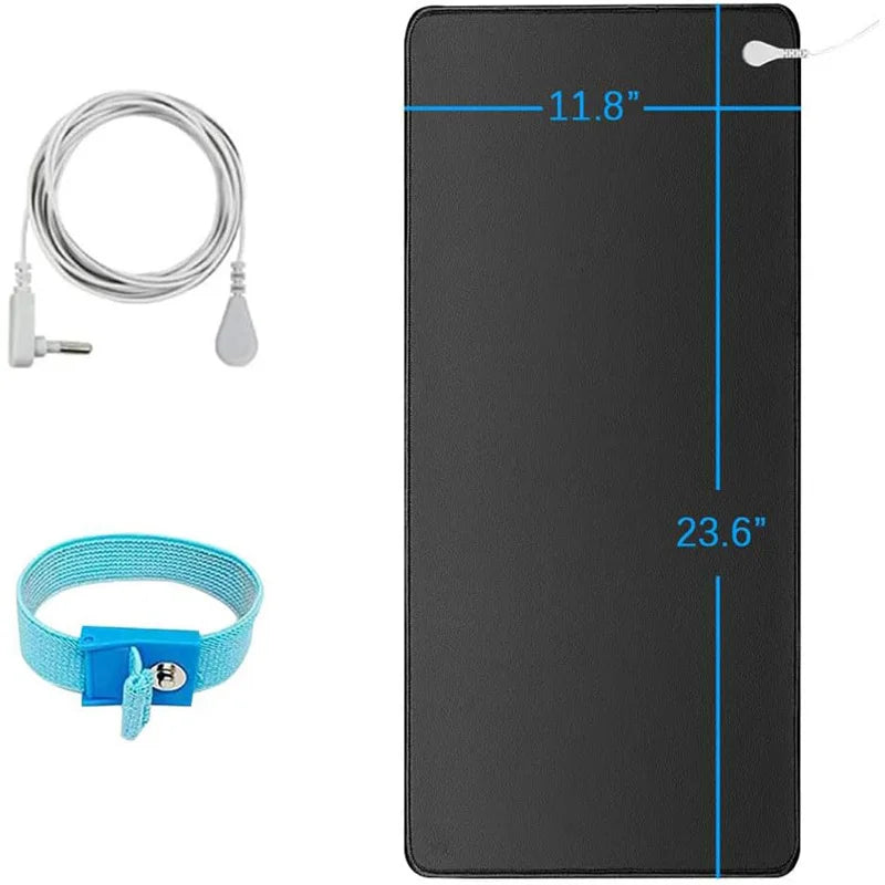 Earthing Therapy Mat + Wristband — Grounding for Sleep, Stress & Body Balance