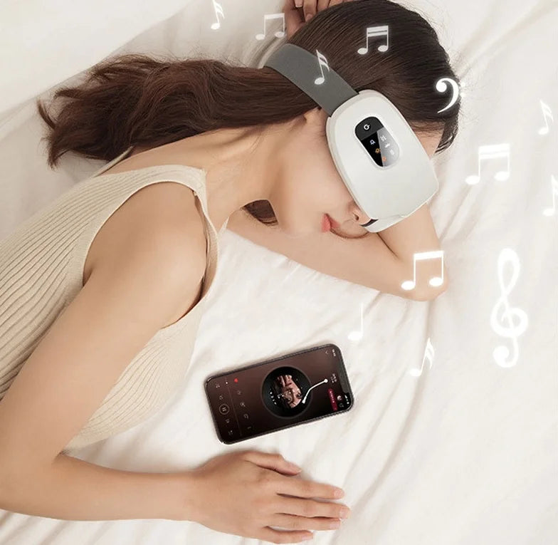 Rechargeable Smart Eye Massager | Heat & Vibration Therapy