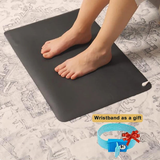 Earthing Therapy Mat + Wristband — Grounding for Sleep, Stress & Body Balance
